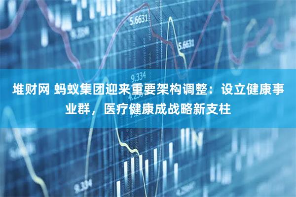 堆财网 蚂蚁集团迎来重要架构调整：设立健康事业群，医疗健康成战略新支柱