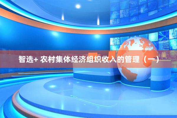 智选+ 农村集体经济组织收入的管理（一）