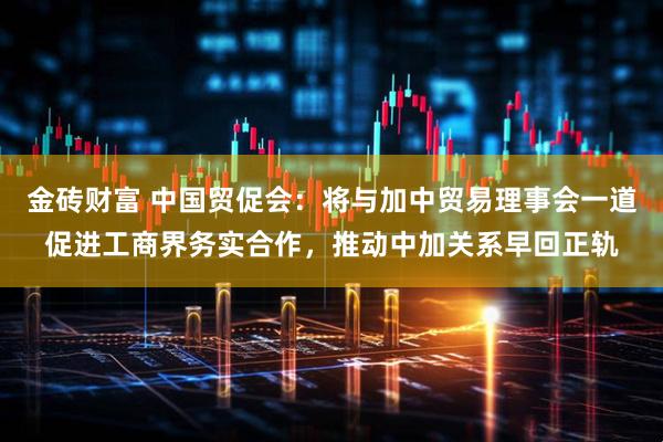 金砖财富 中国贸促会：将与加中贸易理事会一道促进工商界务实合作，推动中加关系早回正轨